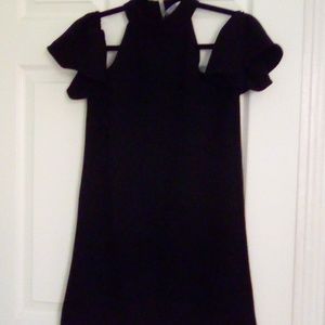 Women's XS Smock style mini dress. Zipper in back. Exposed shoulders slightly